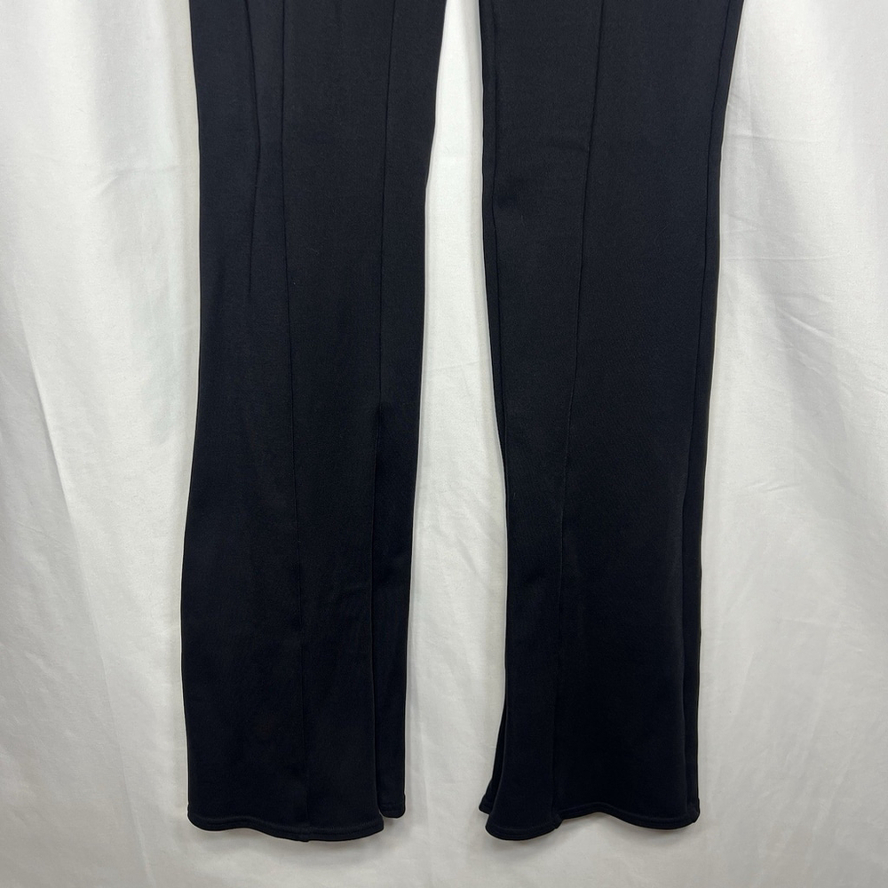 Alo Yoga Size XS High Waist 7/8 Zip It Flare Legging Pants Black Athletic Sport - Picture 3 of 13